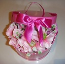 фото mini №7, Flower box flowers in a box beautiful for a gift decoration in a box pink color