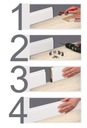 фото mini №5, 80x16 mm overlay floor retro frezowana white mdf decorative skirting board