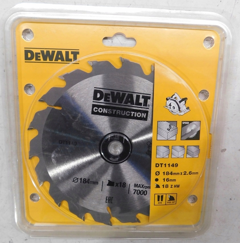 DeWALT DT1149 TARCZA DO CYRKULARKI 184 MM [I]