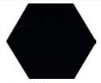 CHESS BLACK MATE (hexagon) 32X37 cm MAT