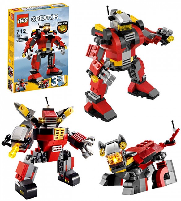 LEGO Creator 5764 Robot Ratunkowy Świecący Klocek!