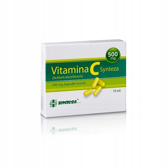 Vitamina C Synteza, 500 mg, 10 kapsułek