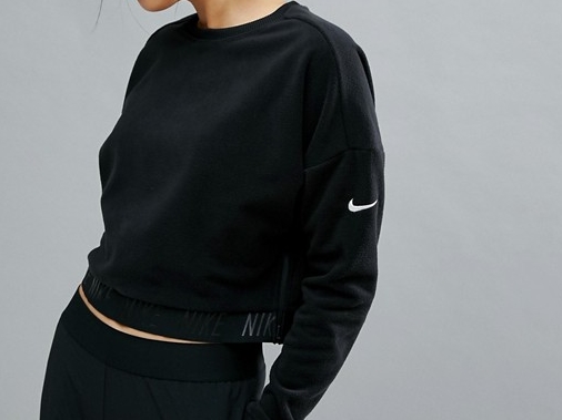 Nike Training Polar sweter czarny damski logo XS
