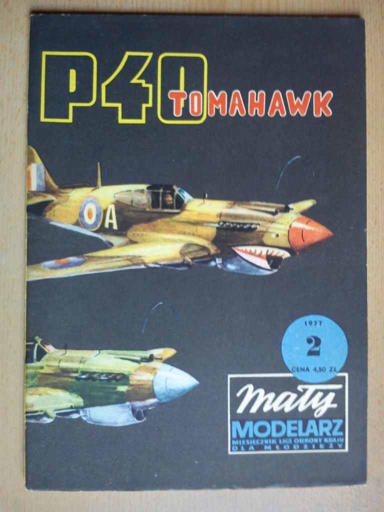 MM 2/1977 SAMOLOT MYŚLIWSKI P-40 TOMAHAWK