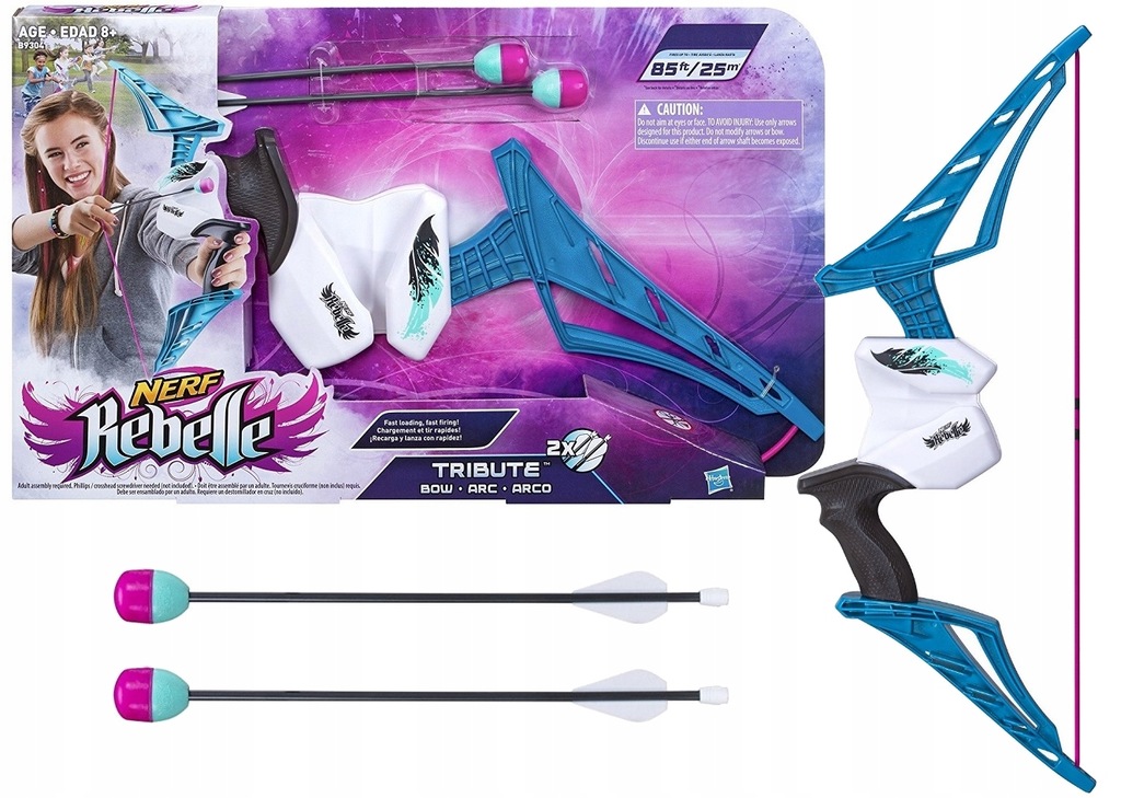 NERF Rebelle ŁUK dla dziewczynki WYRZUTNIA B9304