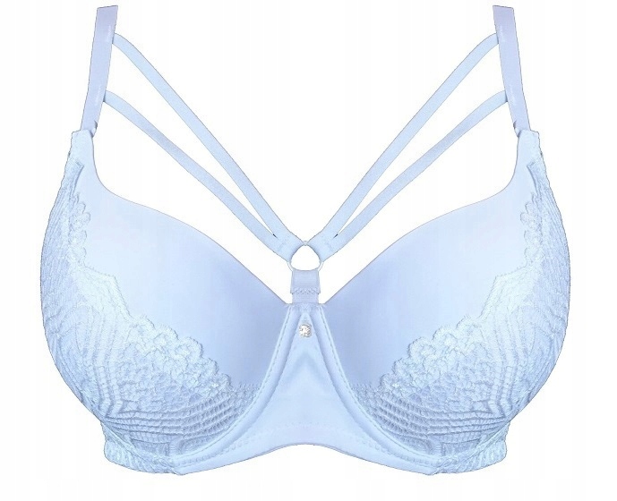 BIUSTONOSZ Z KORONKĄ PASKI STRAPS BIAŁY 95 D