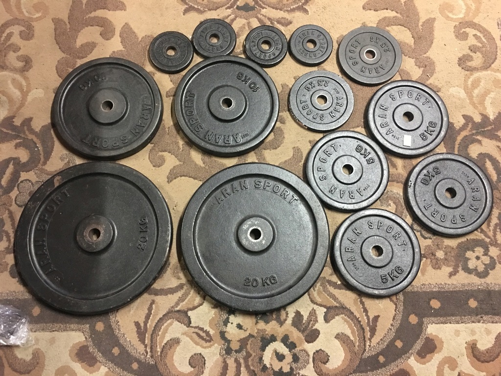 Obciążenie żeliwne Aran Sport zestaw 90kg 29mm