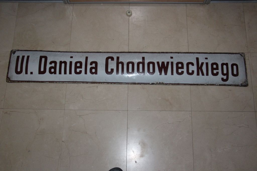 Tablica z nazwą ulicy - Daniela Chodowieckiego