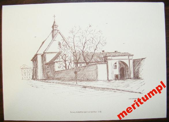 NOWY KLASZTOR BERNARDYNÓW TARNÓW RYSUNEK KRUPIŃSKI