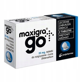 Maxigra Go 25 mg x 2 tabl. Potencja