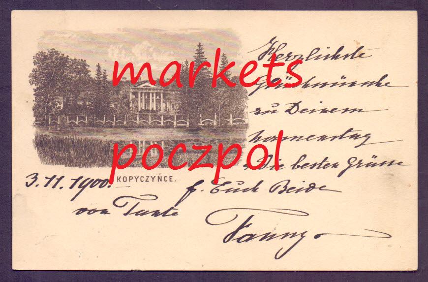 KOPYCZYŃCE 1900 - Pałac - Hrabia Lanckoroński