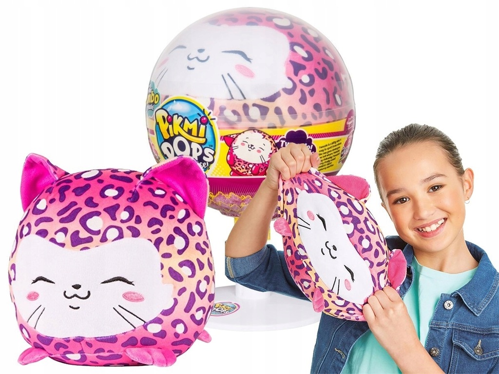 PIKMI POPS SURPRISE! LIZAK wielki MASKOTKA KOT