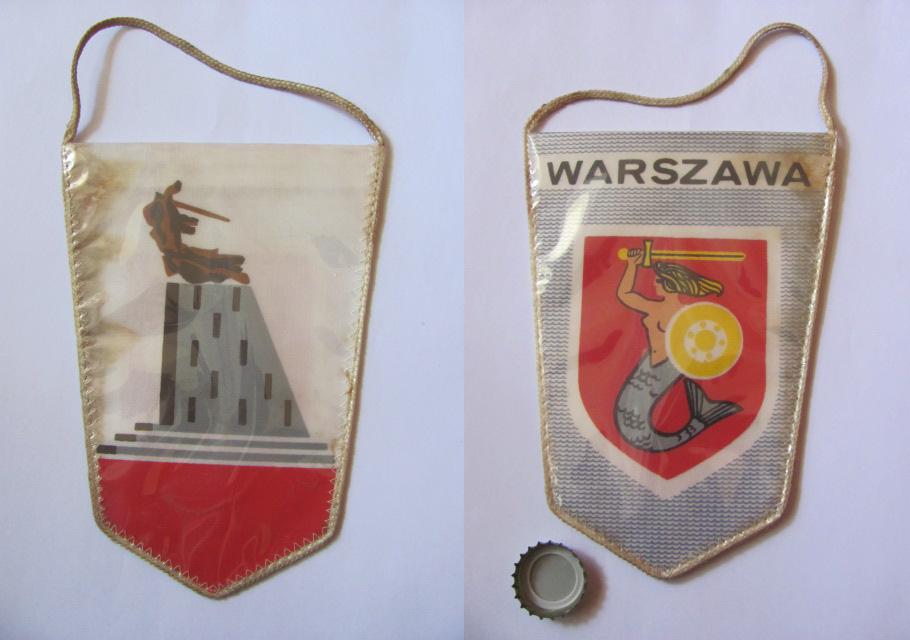 Nike - Pomnik Bohaterów Warszawy + herb miasta