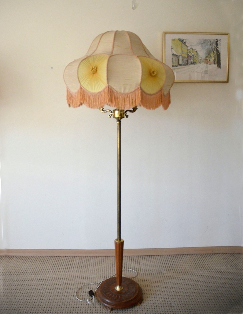 Oryginalna lampa stojąca z pierwszej połowy XX w