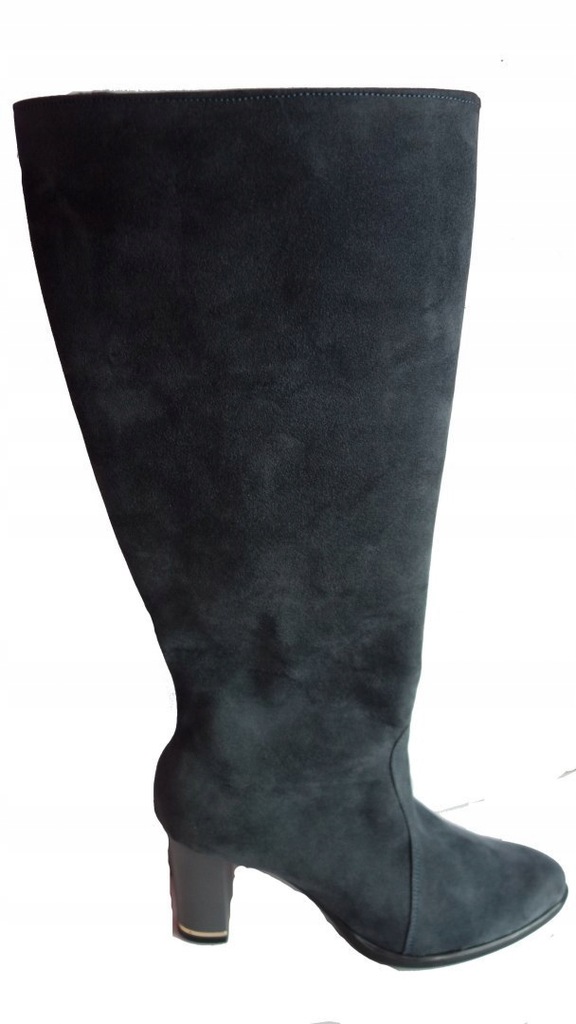 Kozaki szeroka cholewka obwód aż 45 cm 38 - 7589873383 - oficjalne