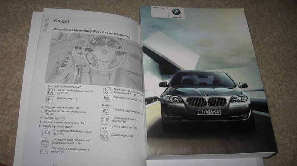 BMW 520d 525d polska instrukcja obsługi 20102017