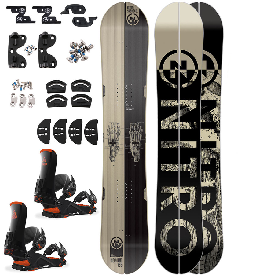 ZESTAW splitboard NITRO Nomad 161cm + UNION 2018 L