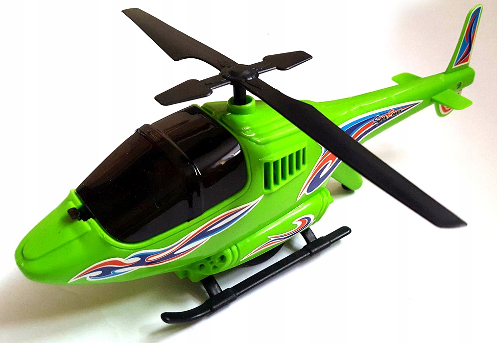 HELIKOPTER na napęd sznurek zabawka 22cm jeździ