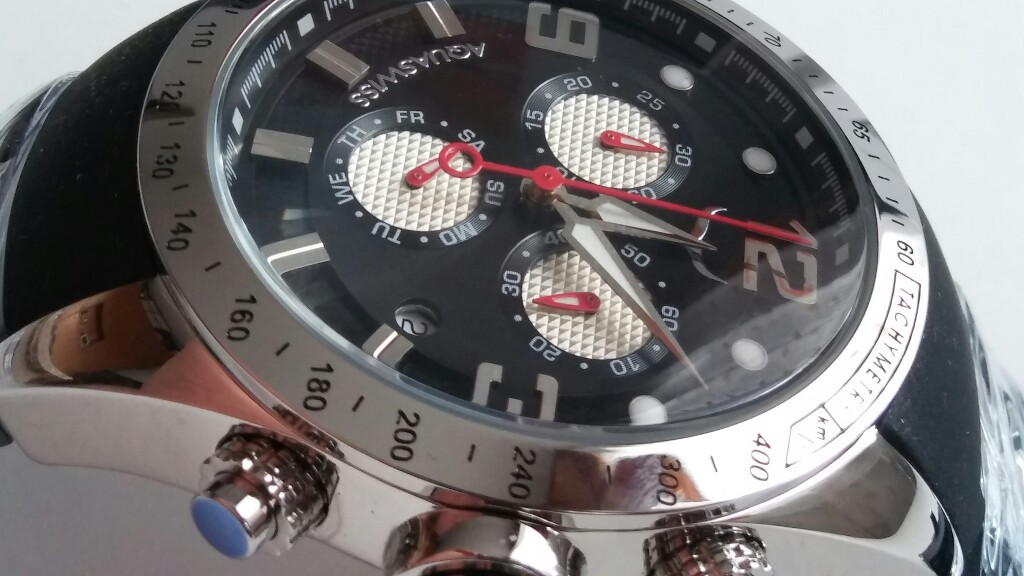 Szwajcarski Aquaswiss trax męski wr100m ISA Chrono