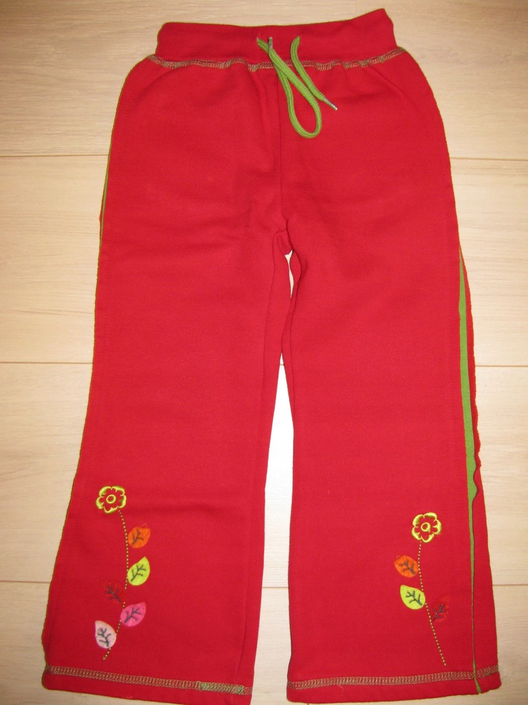 Spodnie dresowe czerwone 5.10.15 JAK NOWE rozm.110