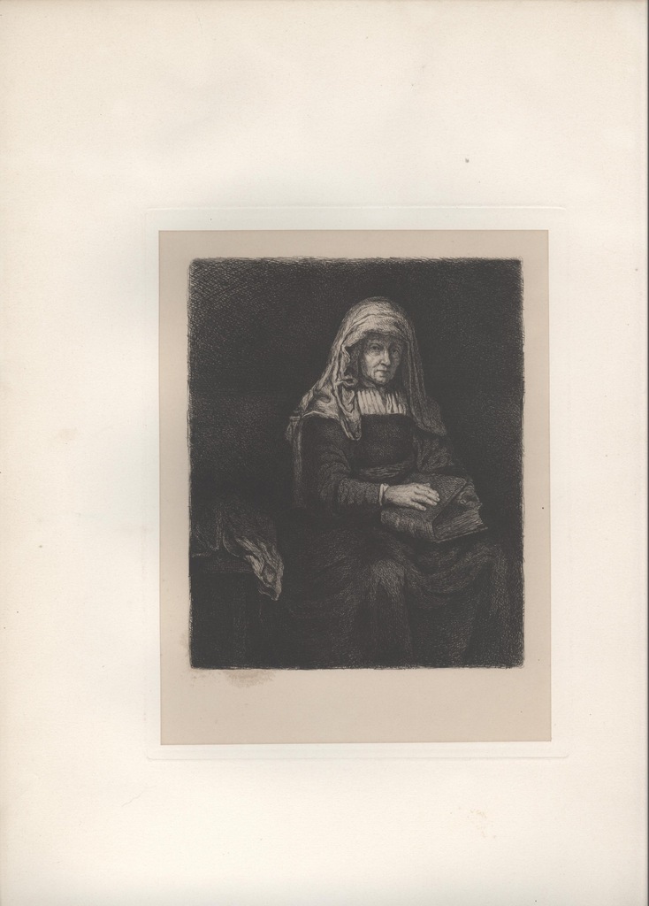 Rembrandt "Matka Rembrandta" XVIIw!!!