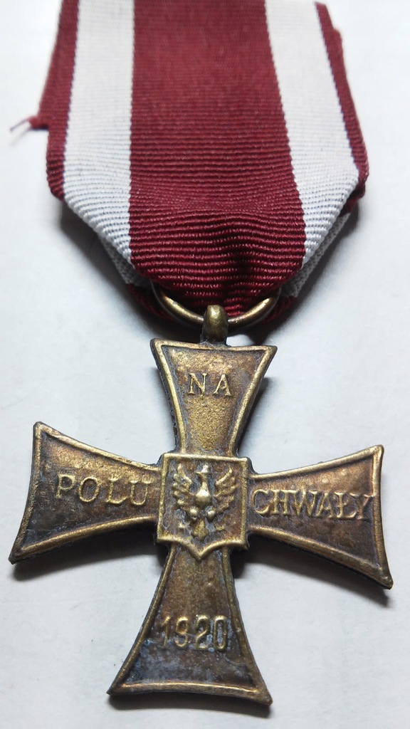 Krzyż Walecznych 1920 tzw. mały ramiona 39 mm