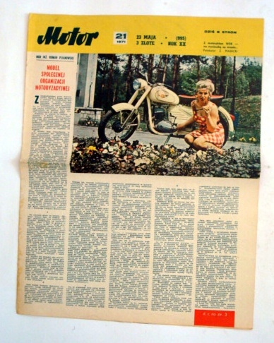 MOTOR nr 21 /1971 - Motocykl WSK .