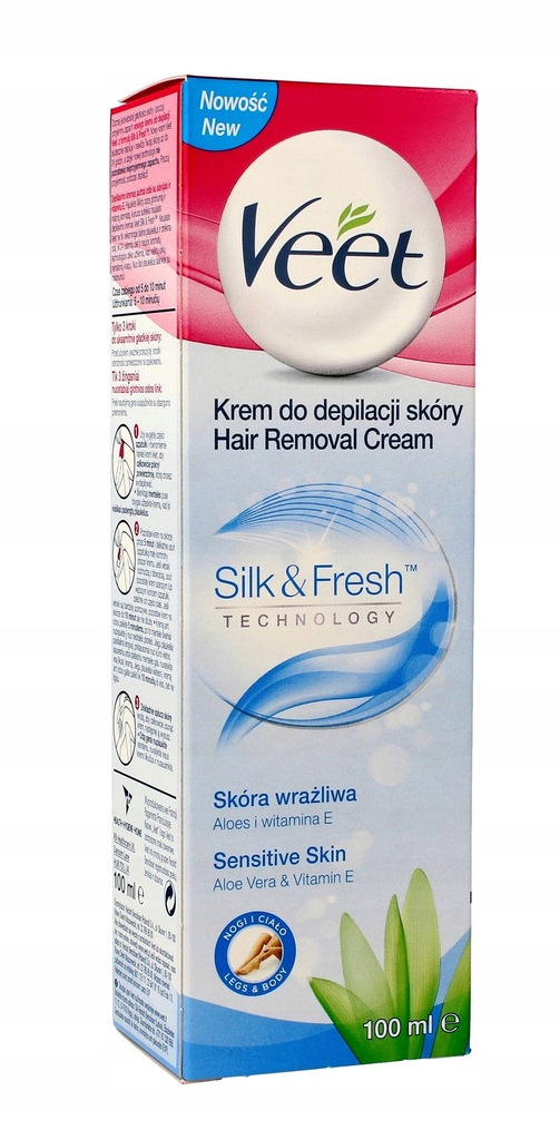 Veet Krem do depilacji skóry Silk &amp; Fresh - sk