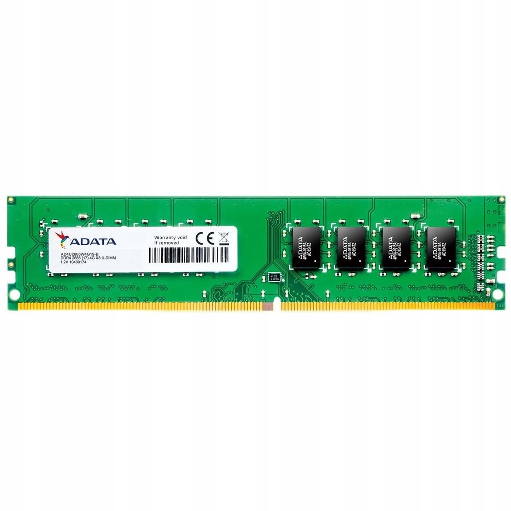 Pamięć RAM ADATA AD4U2666J4G19-S (DDR4 UDIMM; 1 x