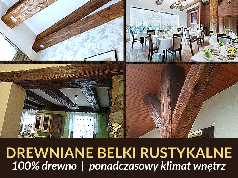 BELKI DREWNIANE STARE DREWNO BELKI RUSTYKALNE