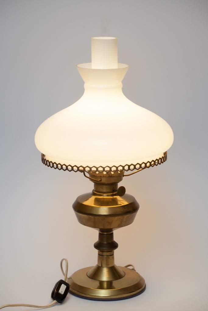 VINTAGE Stara lampa stołowa Elektrometal Wieliczka