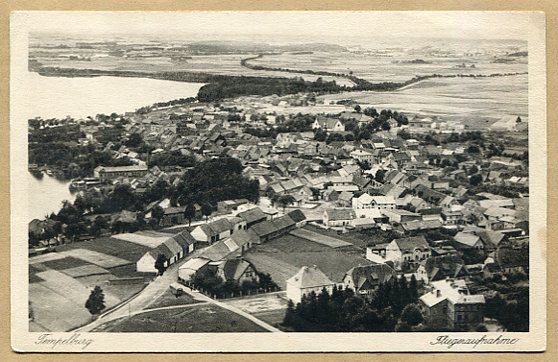 CZAPLINEK / TEMPELBURG  --  Widok z lotu ptaka