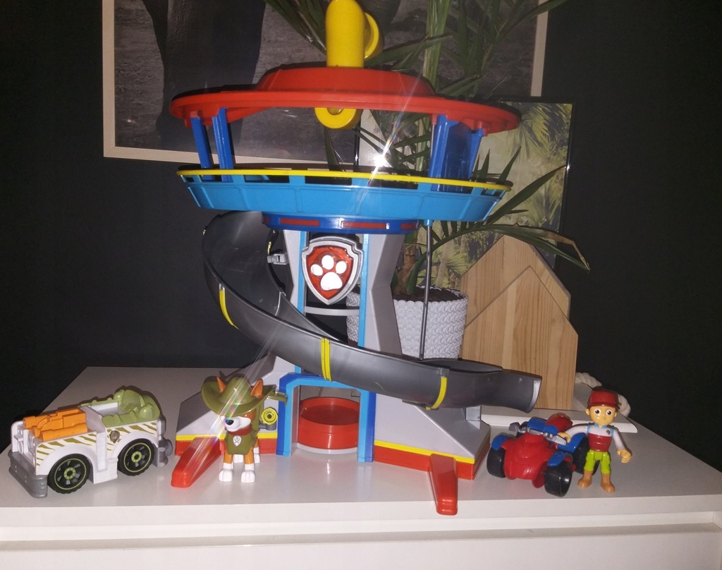 Psi Patrol baza Tracker Ryder figurki auta