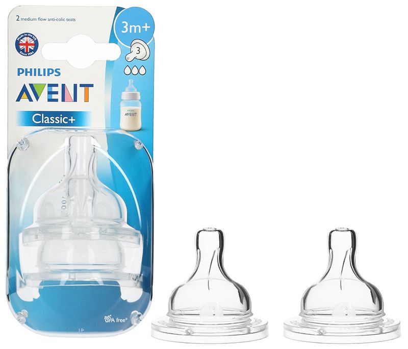 AVENT SMOCZEK antykolkowy do butelki CLASSIC+ 2szt - 6979718429