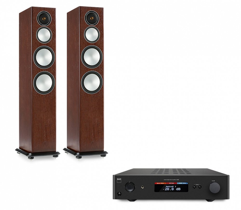 NAD C368 + MONITOR AUDIO SILVER 8 - SALON Q21