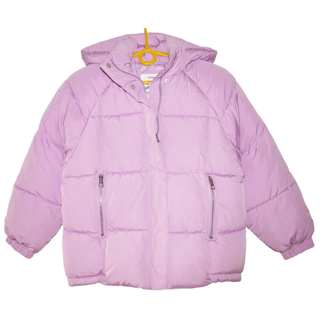 ZARA Zimowa PIKOWANA Liliowa Kurtka 152cm/11-12 L