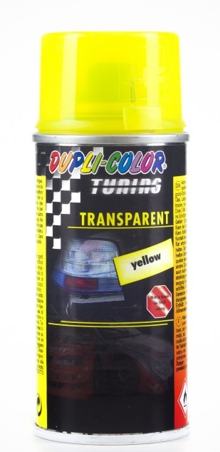 DUPLICOLOR LAKIER ŻÓŁTY TRANSPARENT DO LAMP SPRAY