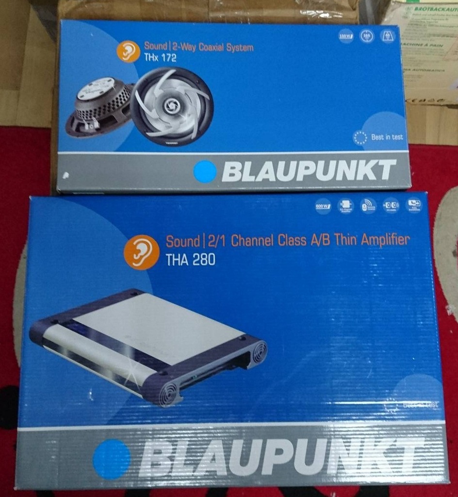 Wzmacniacz Blaupunkt THA 280 + głośniki THx 172