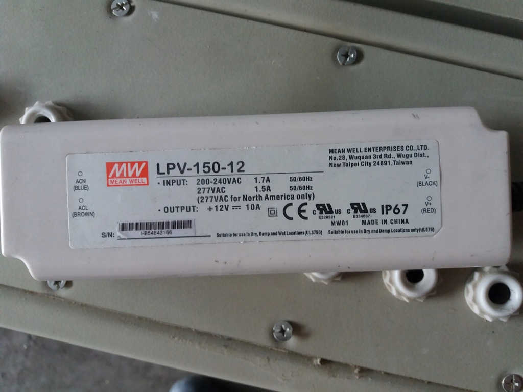 Zasilacz LED 12V Mean Well LPV-150-12