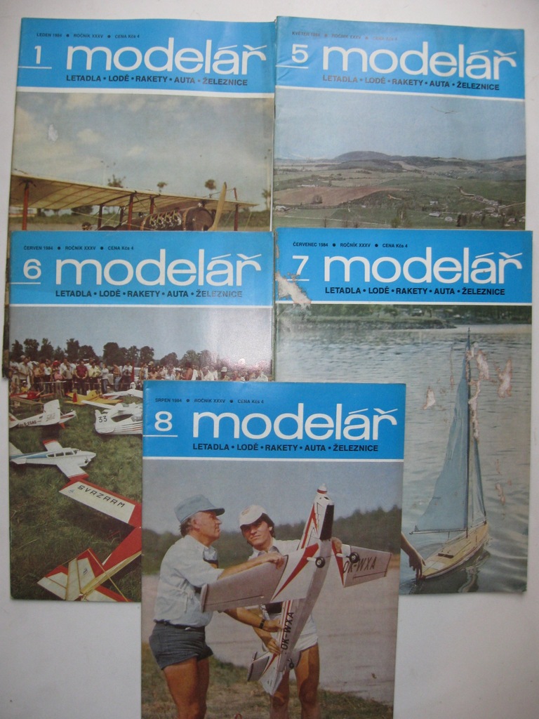 Modelarz MODELAR czeski 10 numerów 1984