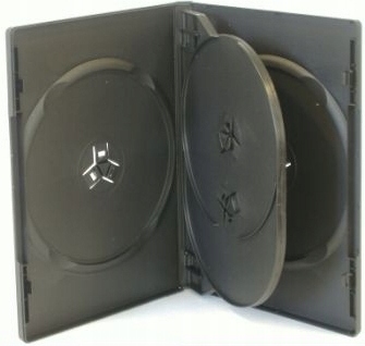 Pudełko BOX na 4 CD DVD 14mm CZARNE