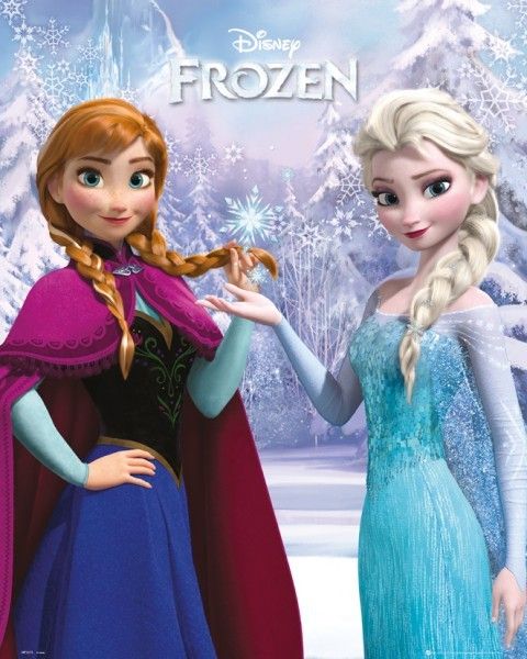 Kraina Lodu Frozen Anna I Elza Razem Plakat 7201568983 Oficjalne Archiwum Allegro