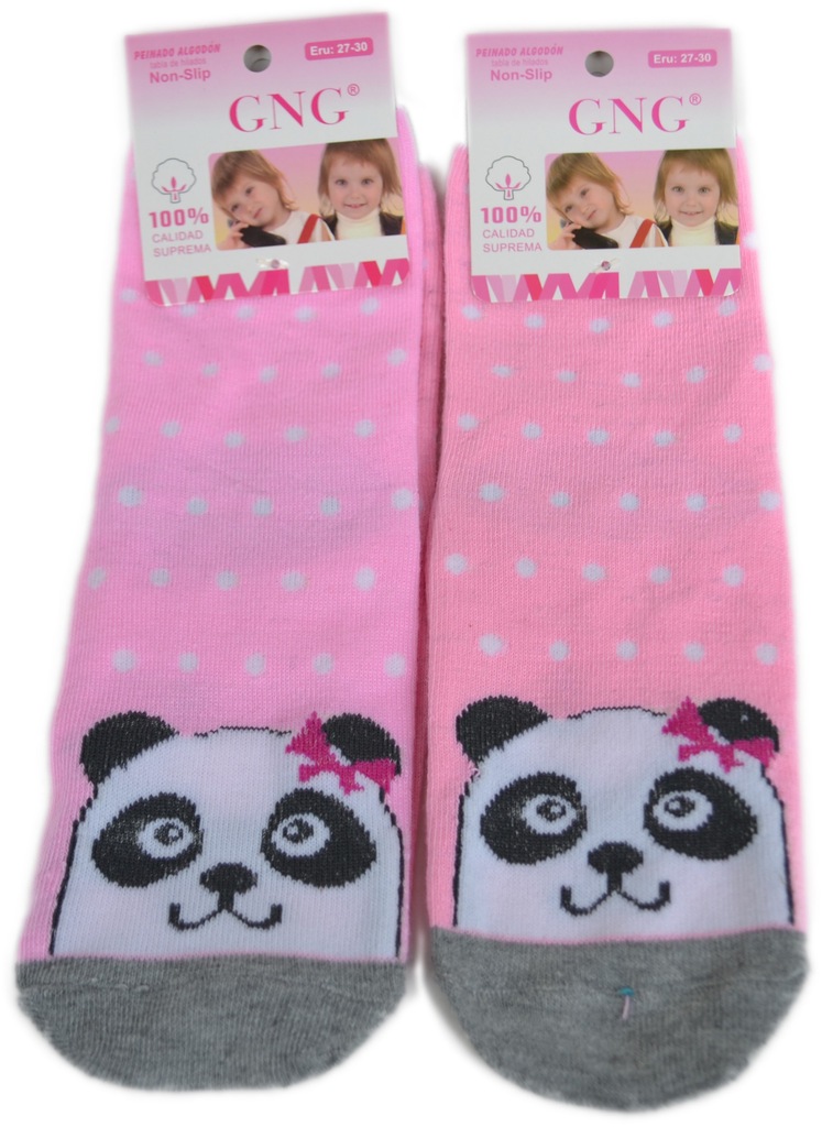 Skarpetki niemowlęce ABS różowe Panda 27/30 0-2lat