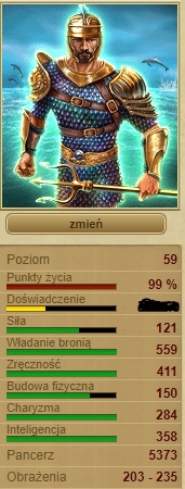 konto Gladiatus prowincja 1 top1 arena/CT
