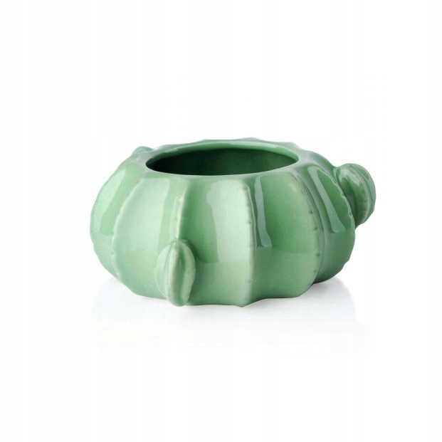 DONICZKA donica na zioła ceramiczna zielona 7,5cm