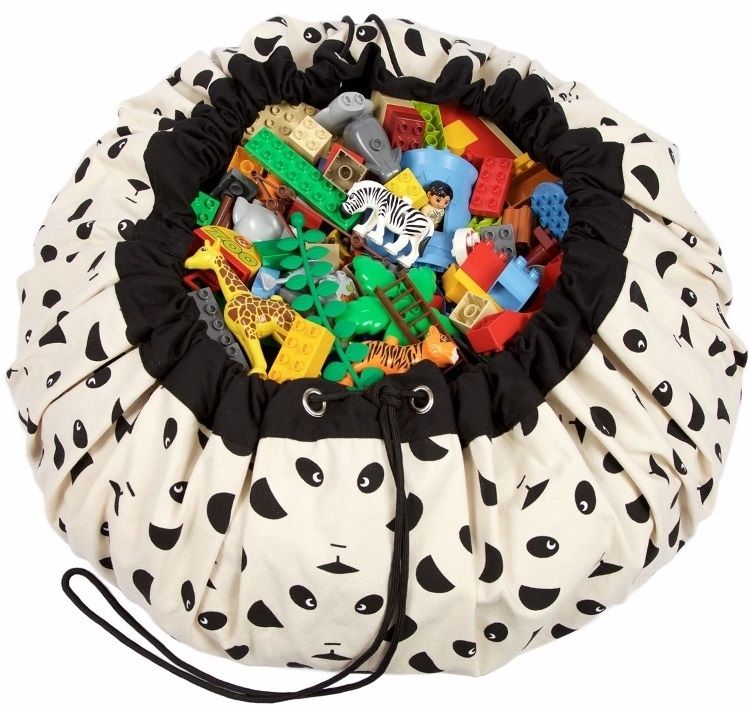 WOREK panda dywanik na klocki lego PLAY AND GO