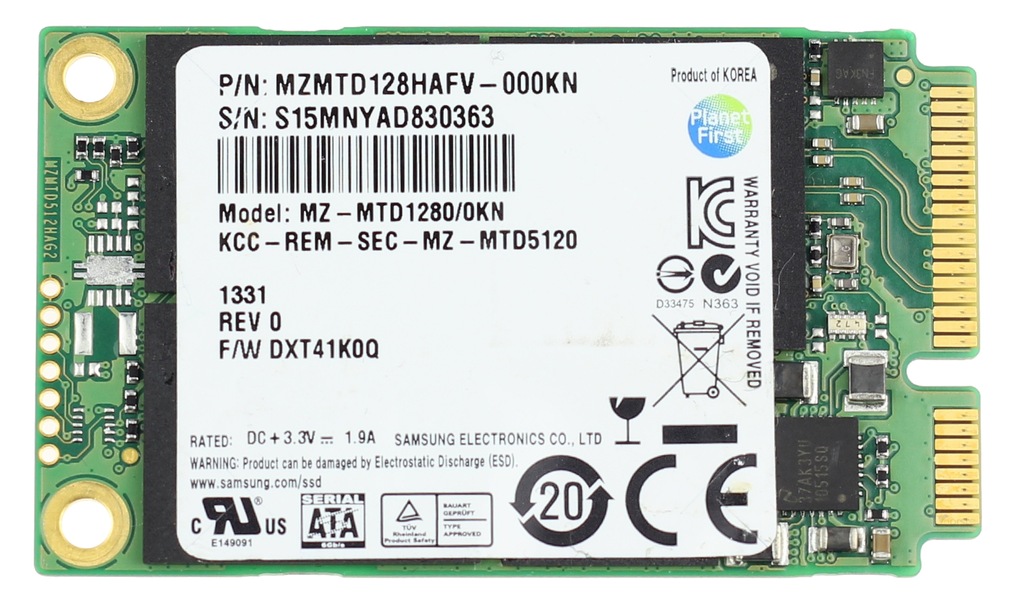 DYSK SSD SAMSUNG PM841 mSATA MZMTD128HAFV 128GB