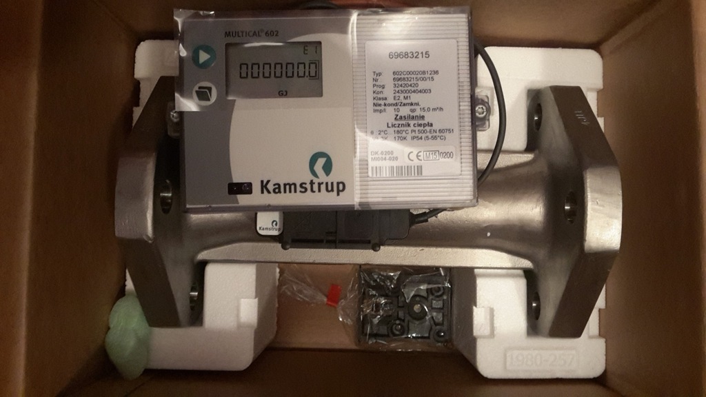 LICZNIK CIEPŁA CIEPŁOMIERZ KAMSTRUP Multical 602 7443019122