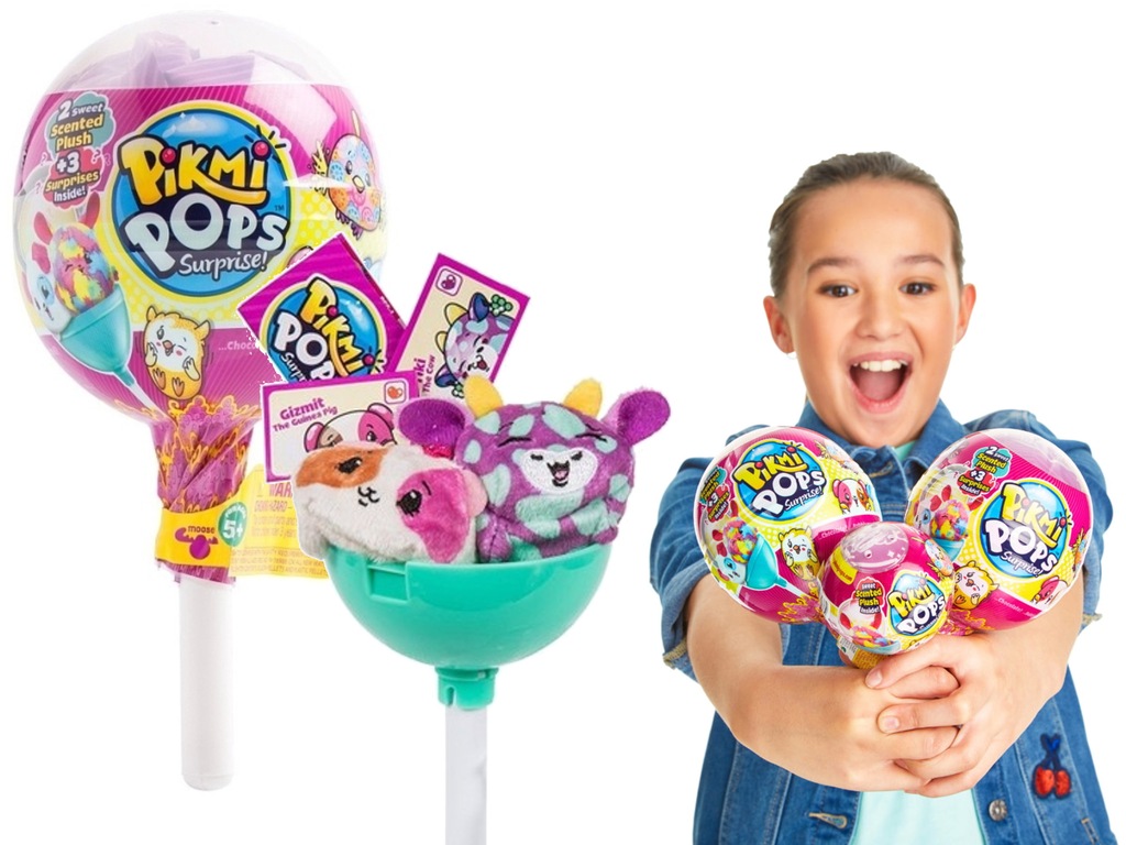 PIKMI POPS Pachnący Lizak SUPRISE DWIE MASKOTKI TV