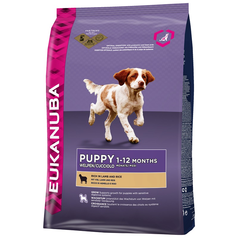 EUKANUBA Puppy Junior rich in Lamb & Rice 12kg